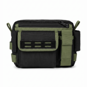 Black & Olive Green Tactical Utility Pouch Bag